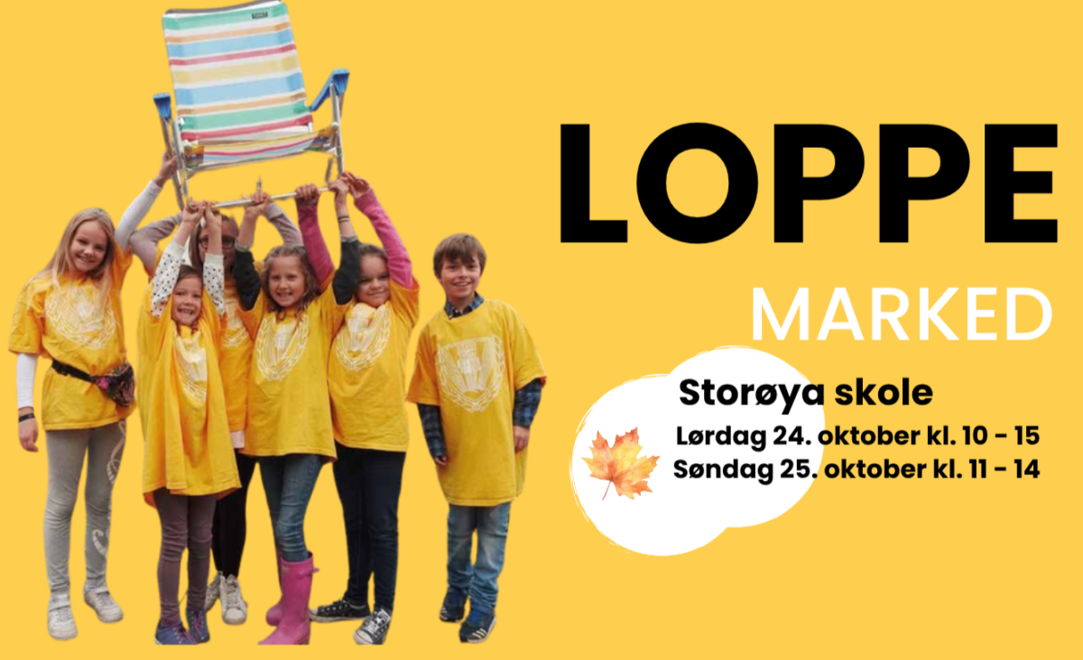 Loppemarked på Storøya skole 